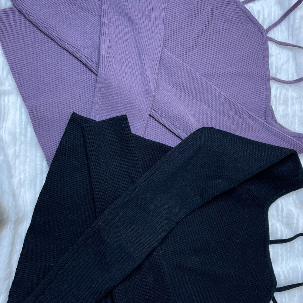 Cold shoulder ribbed top - Picture 8 of 8